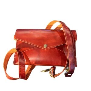 Portland Leather Cowboy Sunset envelope crossbody